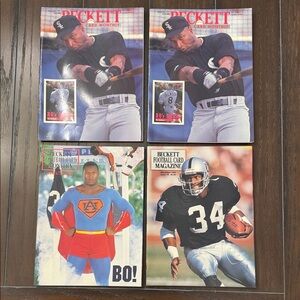 Sports Card Magazine Set - Black and White Covers